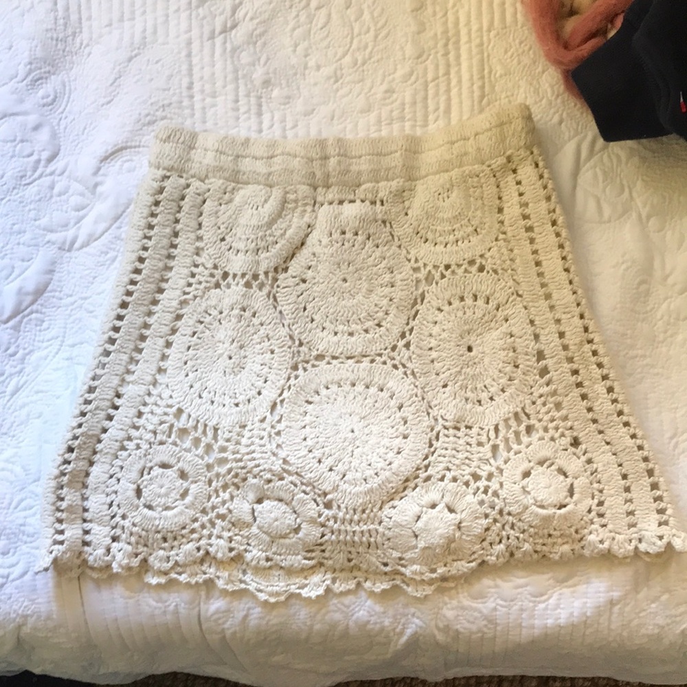 Zara crochet skirt